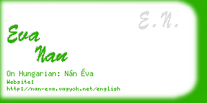 eva nan business card